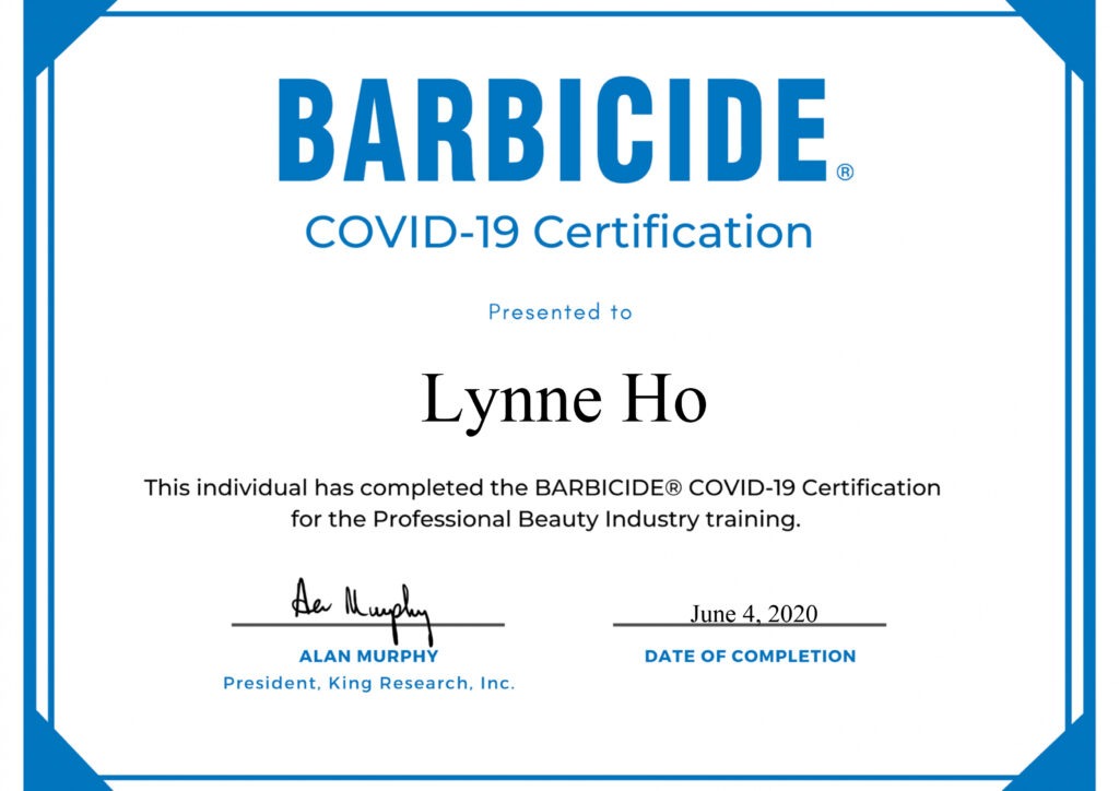 Lynne Ho COVID-19 Barbicide